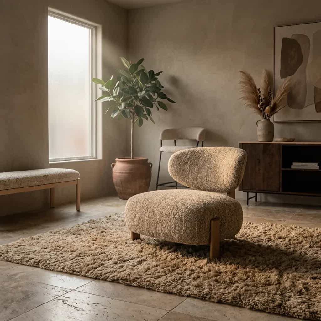 Fauteuil Reza naturel - beige Bay