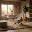 Fauteuil Ryan - taupe Zora - Eleonora
