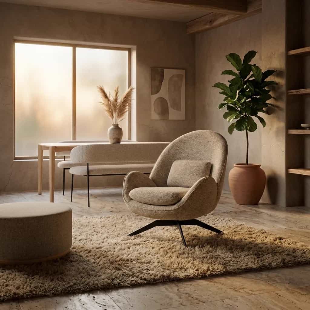 Fauteuil Ryan - taupe Zora