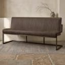 Ferro Bankje 135 - fabric Savannah dark brown - Tower Living