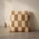 Kussen Twist 45x45 cm - mustard - By-Boo