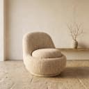 Lounge stoel Arlanda beige angora - Richmond Interiors