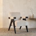Lounge stoel Cooper white chenille - Richmond Interiors