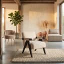 Lounge stoel Cooper white chenille - Richmond Interiors