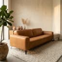 Luik 4 zits vintage leder cognac - Zitform