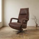 Relaxfauteuil Ipanema, Africa leder Tabac - Het Anker