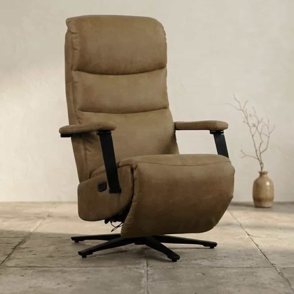 Relaxfauteuil Tijn bull ecoleer