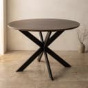 Ronde eettafel Ferris Bruin Eikenhout 110 cm - Starfurn