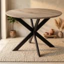 Ronde eettafel Ferris Naturel Eikenhout 110 cm - Starfurn