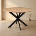 Ronde eettafel Ferris Naturel Eikenhout 150 cm - Starfurn