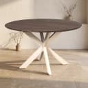 Ronde eettafel Madison Bruin Poot Zand Mangohout 150 cm - Starfurn