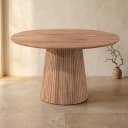 Ronde eettafel Solana Naturel Mangohout 130 cm - Starfurn