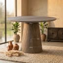 Ronde eettafel Solana Naturel Mangohout 150 cm - Starfurn
