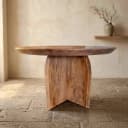 Ronde eettafel Tense Naturel Mangohout 150 cm - Starfurn