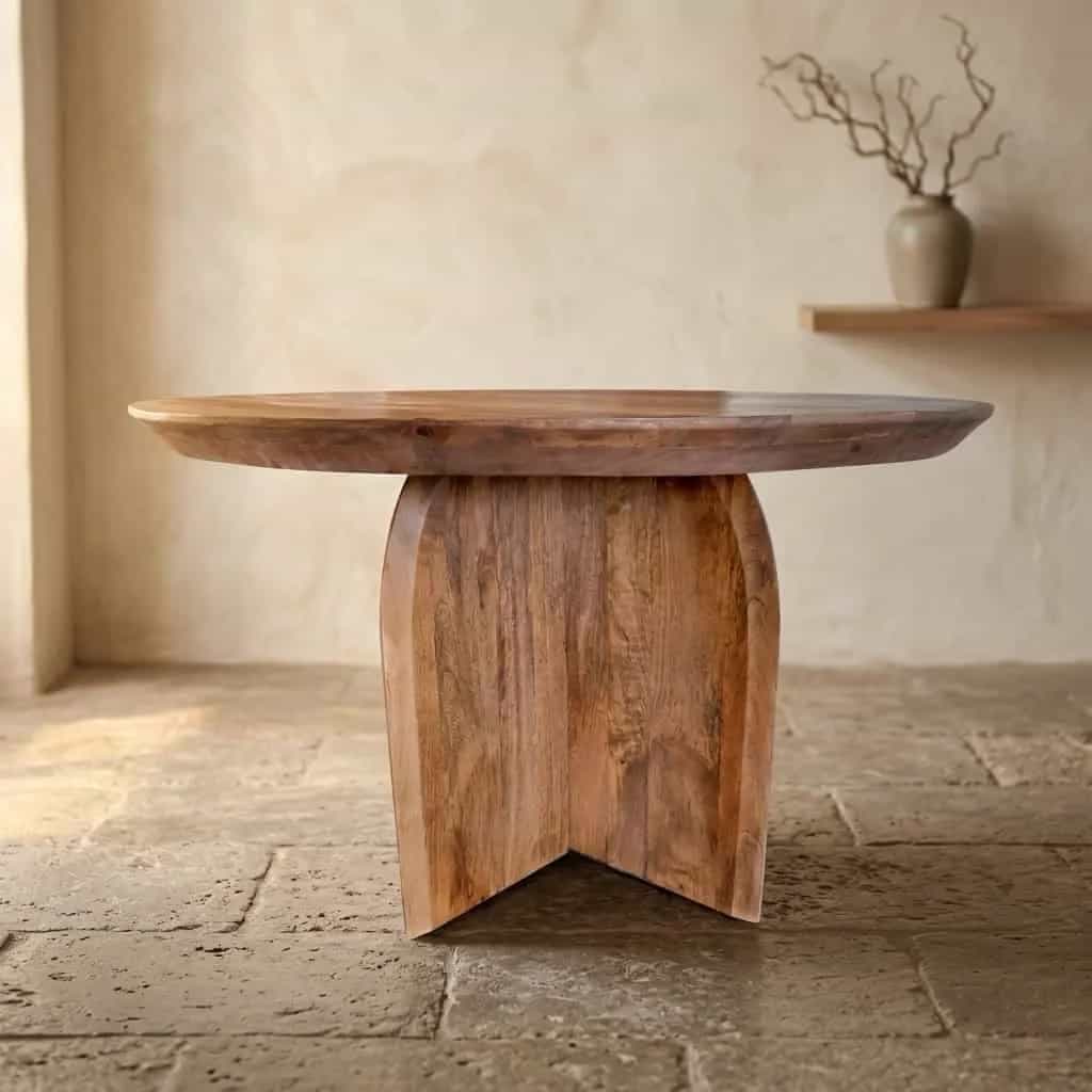 Ronde eettafel Tense Naturel Mangohout 150 cm