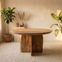 Ronde eettafel Tense Naturel Mangohout 150 cm - Starfurn