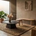 Salontafel Aron vierkant 80x80 - bruin - Eleonora