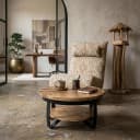 Salontafel Paras Bakersfield Mangohout Rond 70 cm - Mokana Furniture