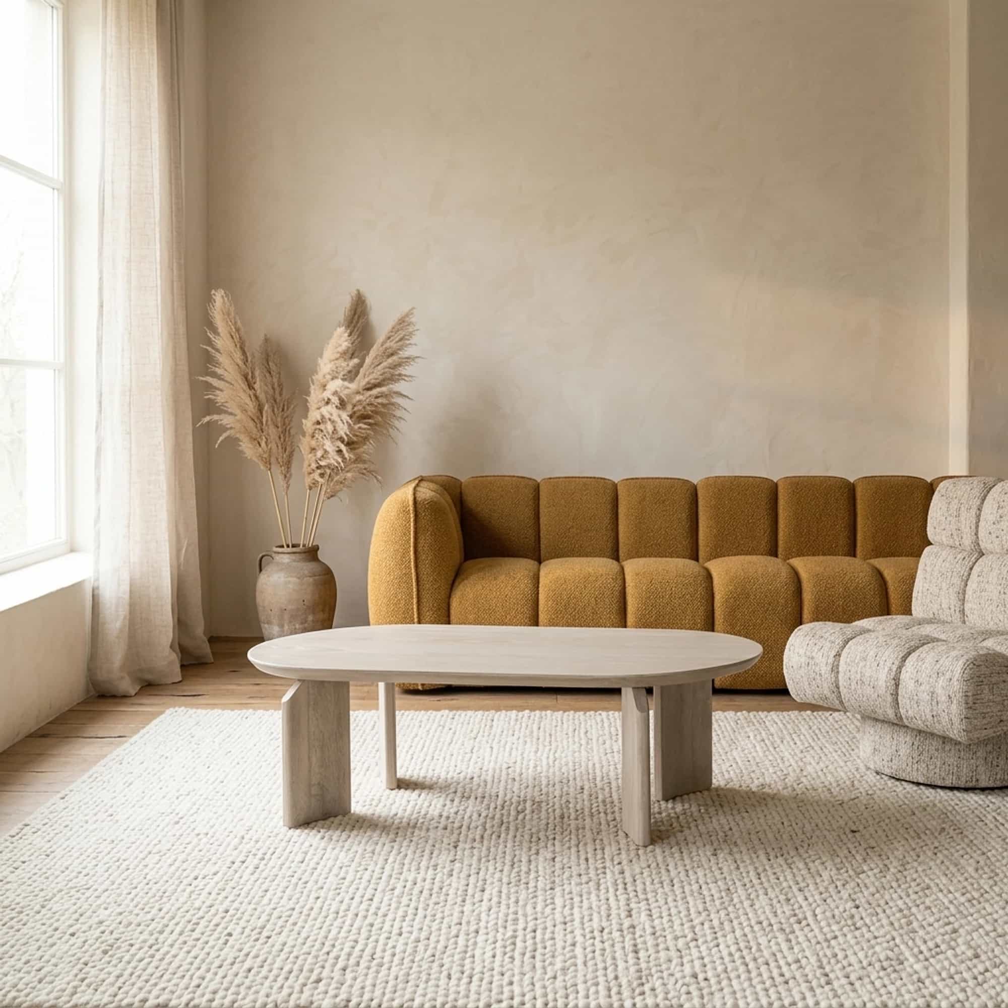 Allure Salontafel white wash 140 cm