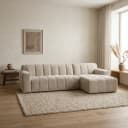 Austin 2 5-AR + Chaise L - Haga 30 beige - Tower Living