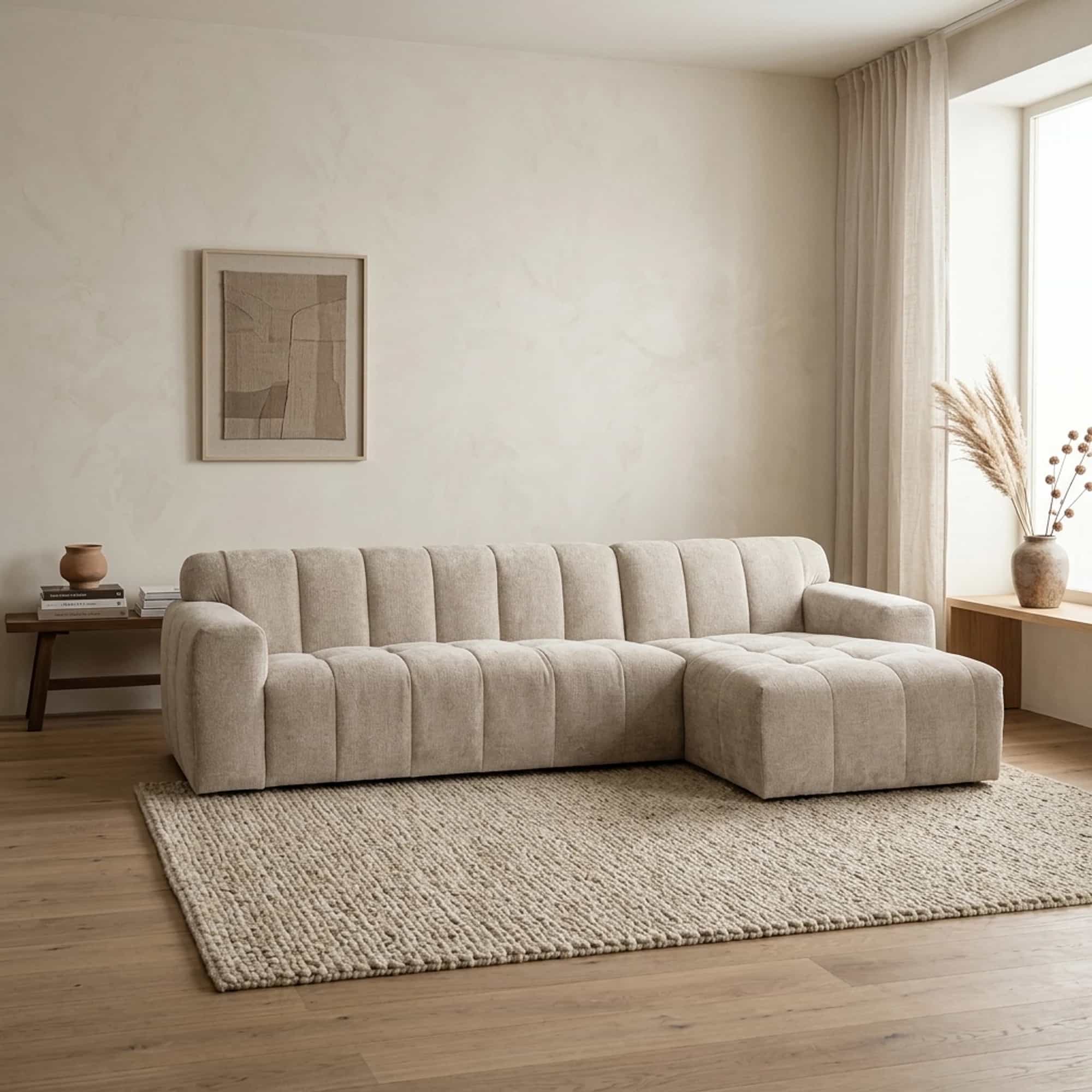 Austin 2 5-AR + Chaise L - Haga 30 beige