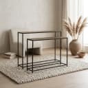 Baku wandtafel set van 2, Brass antique - My Sons