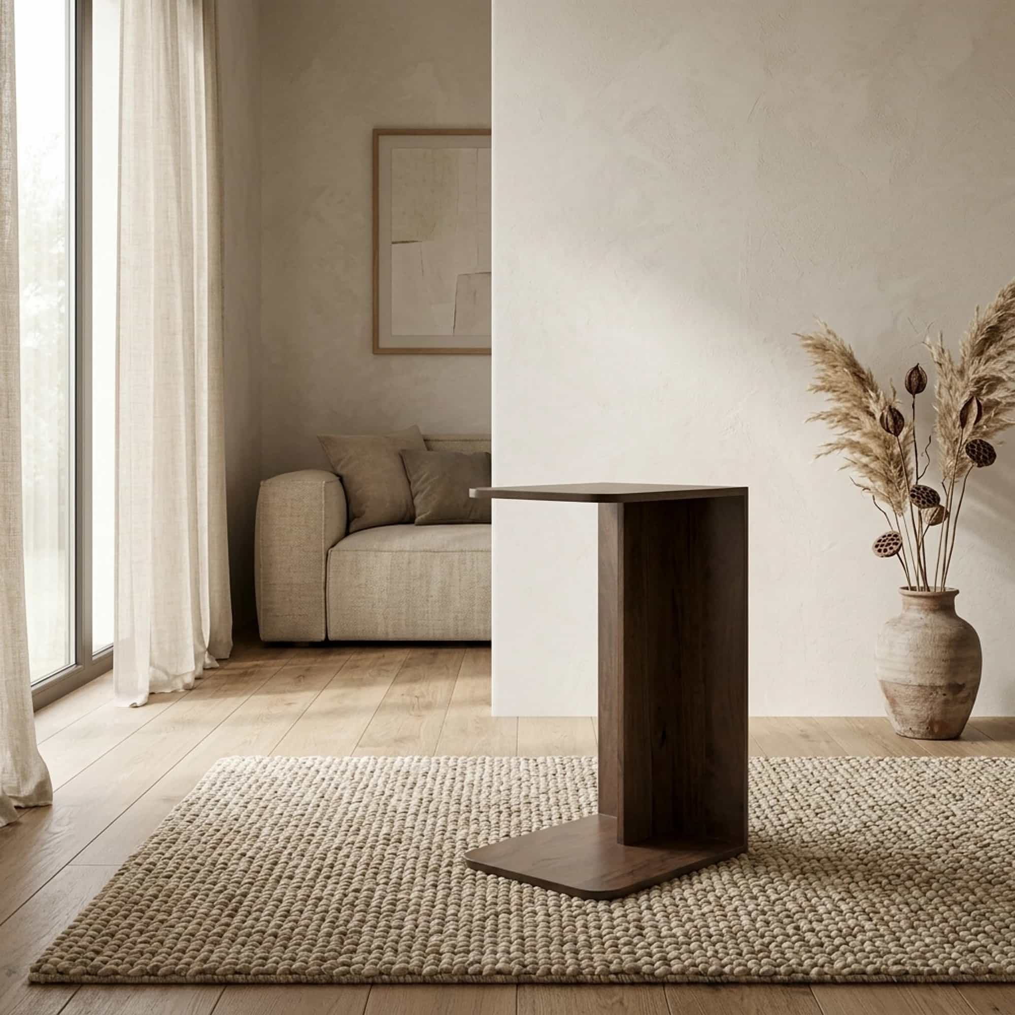 Banktafel Jade Recht Bruin - Benoa