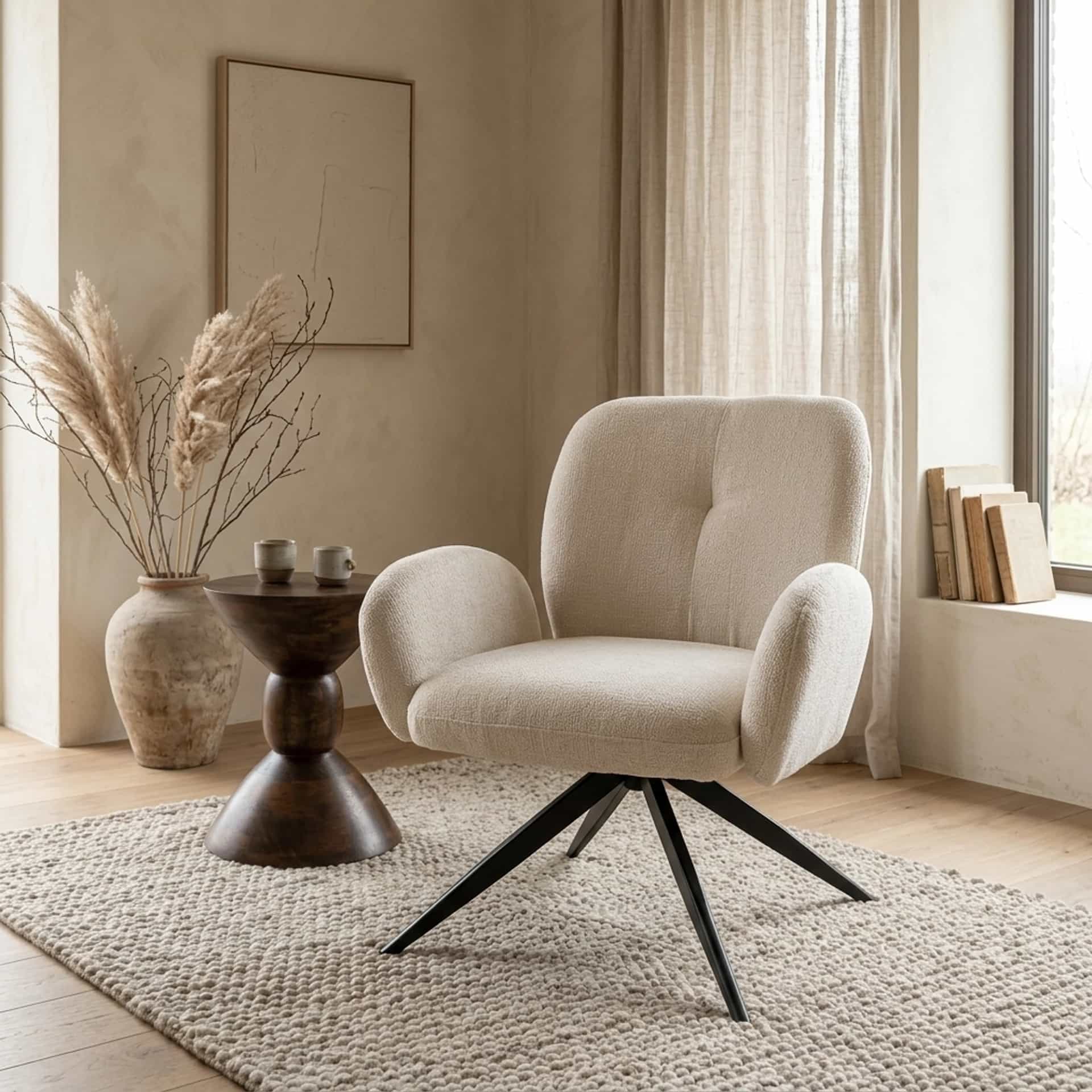 Bobby draaifauteuil 360 - Perfect Harmony - Ivory 02 - My Sons