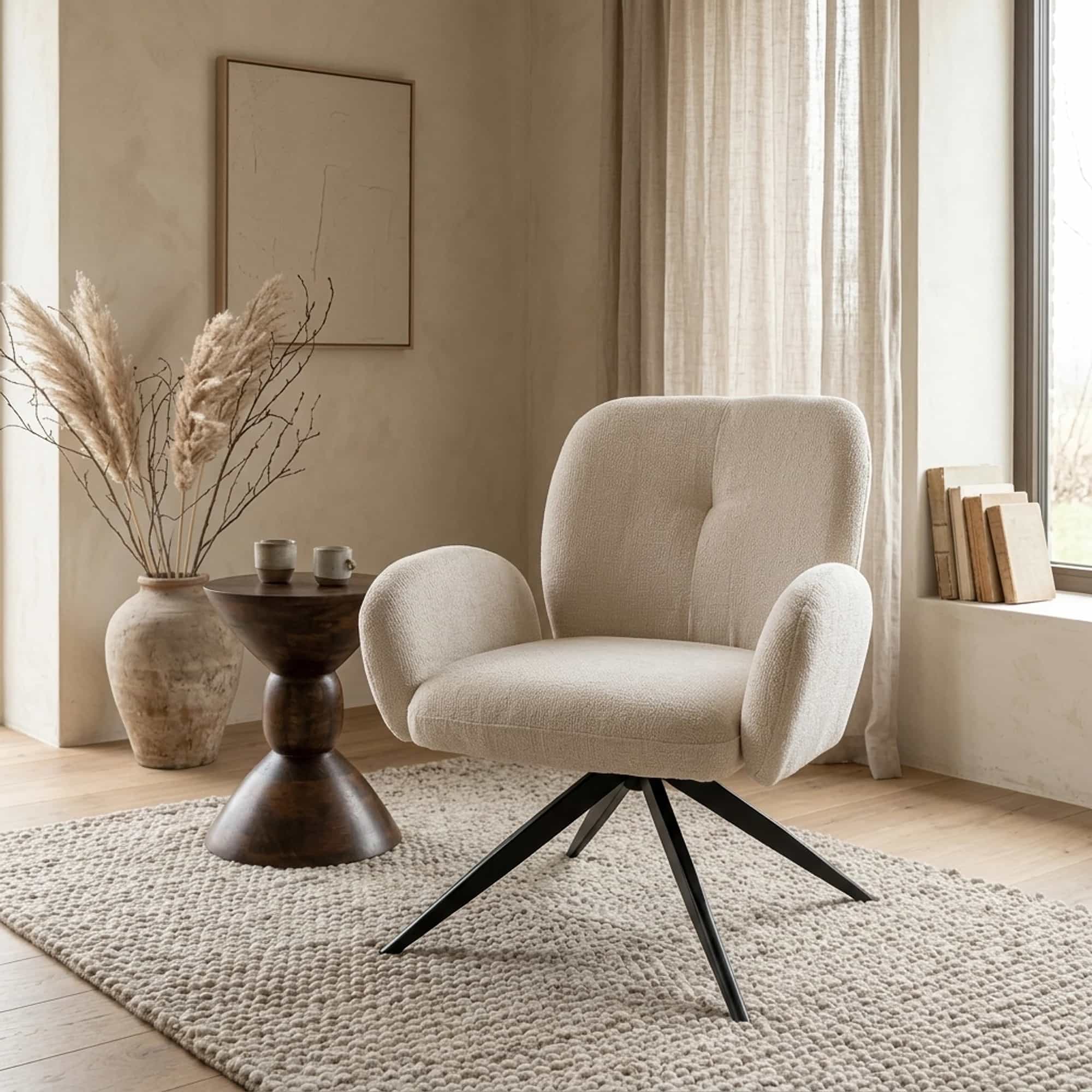 Bobby draaifauteuil 360 - Perfect Harmony - Ivory 02 - My Sons