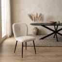 Bobby eetkamerstoel - met arm - Perfect Harmony - Ivory 02 - My Sons