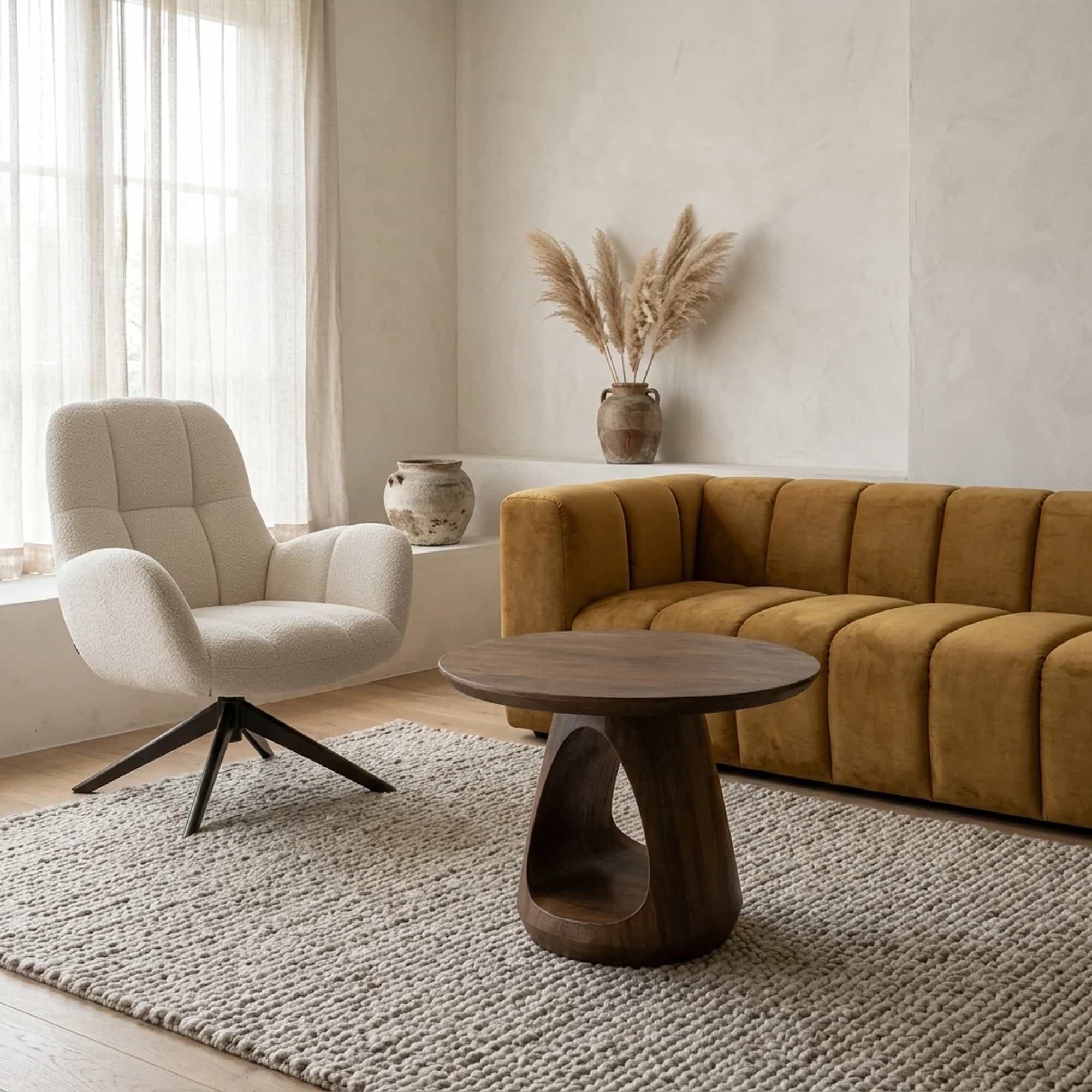 Bremen salontafel Ø60, H45, Mango Matt Walnut - My Sons