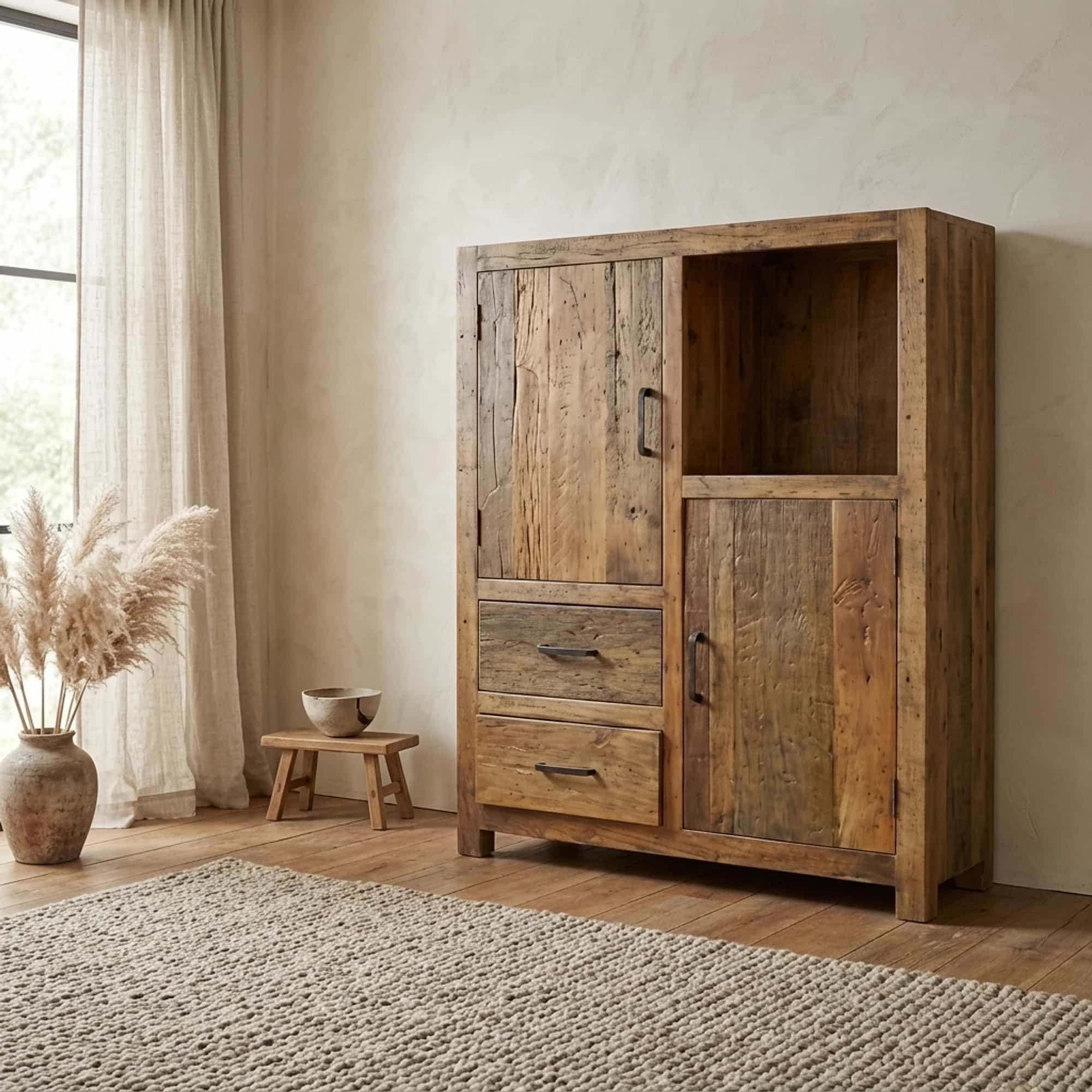 Brent Kabinet | 120cm | Oud hout