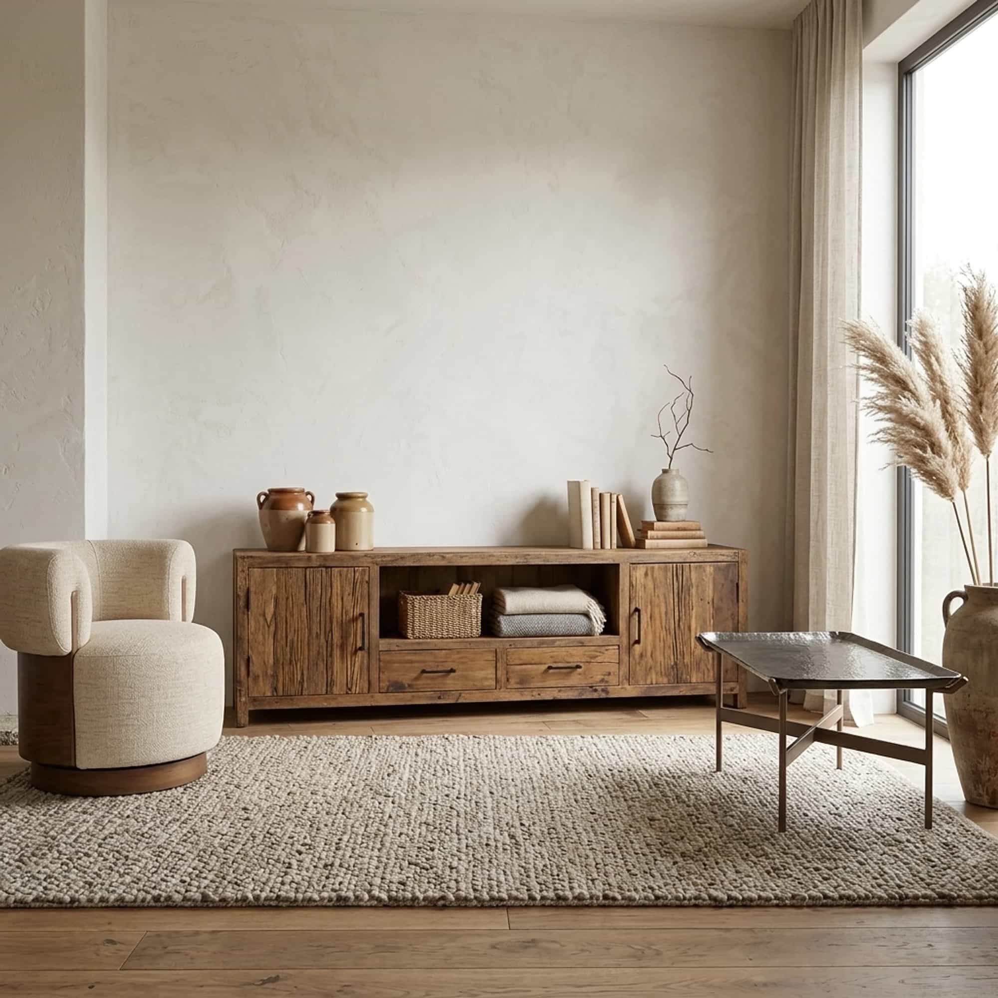 Brent TV-kast 200cm | Oud hout