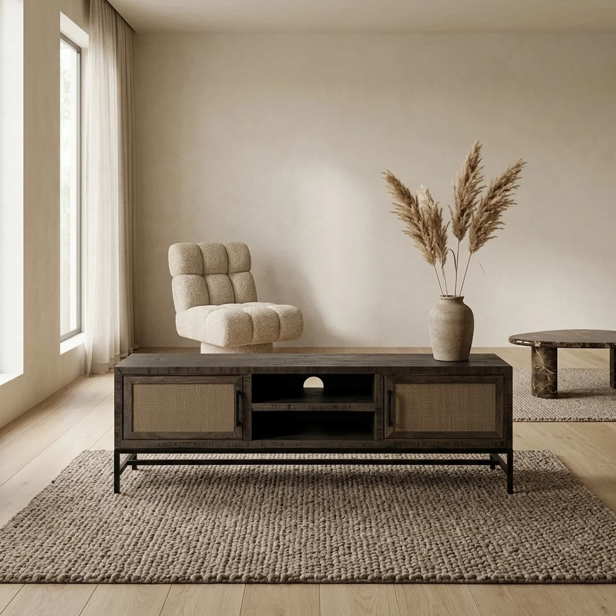 Carini TV-meubel zwart 160 cm