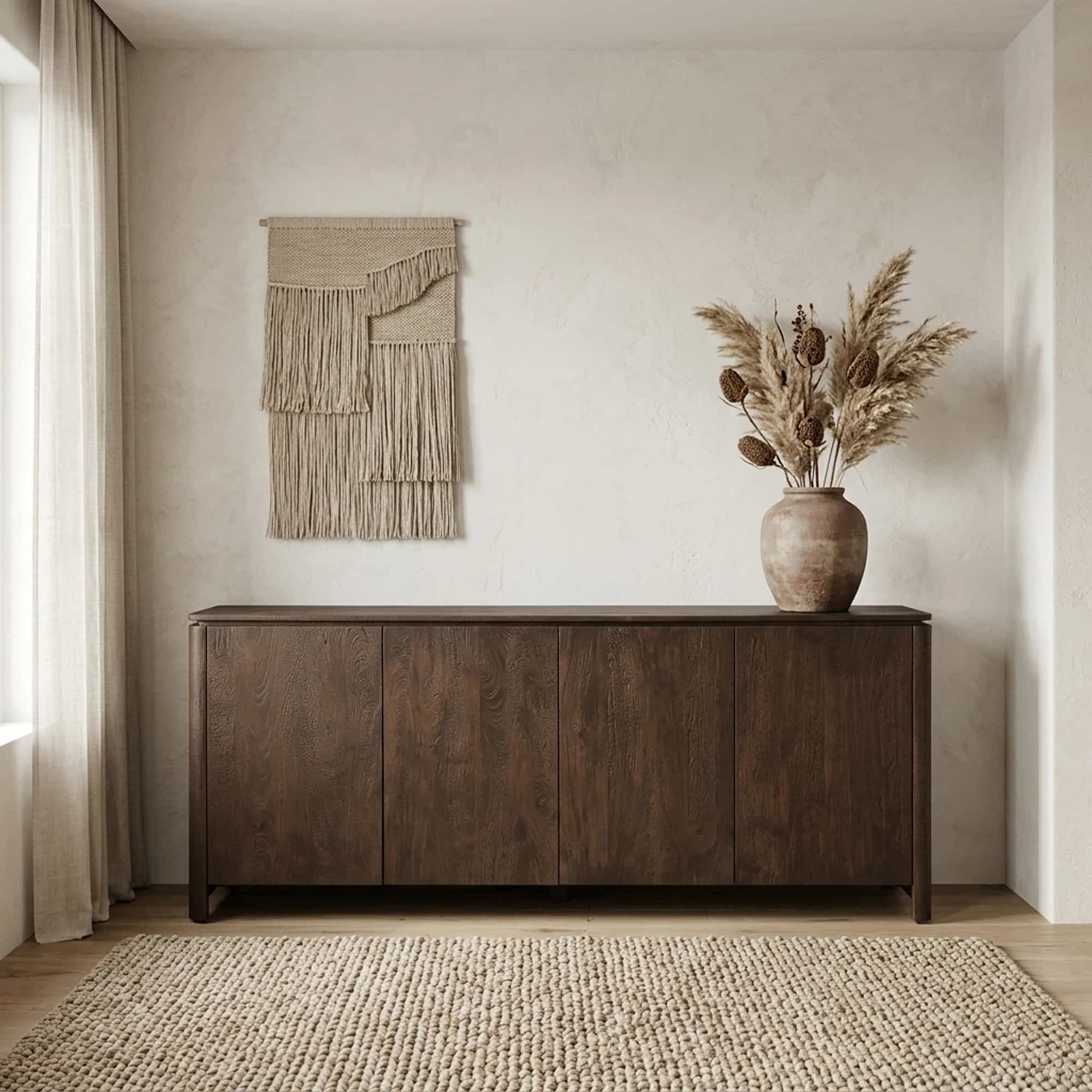 Dressoir Dallas Bruin Mangohout 210 cm