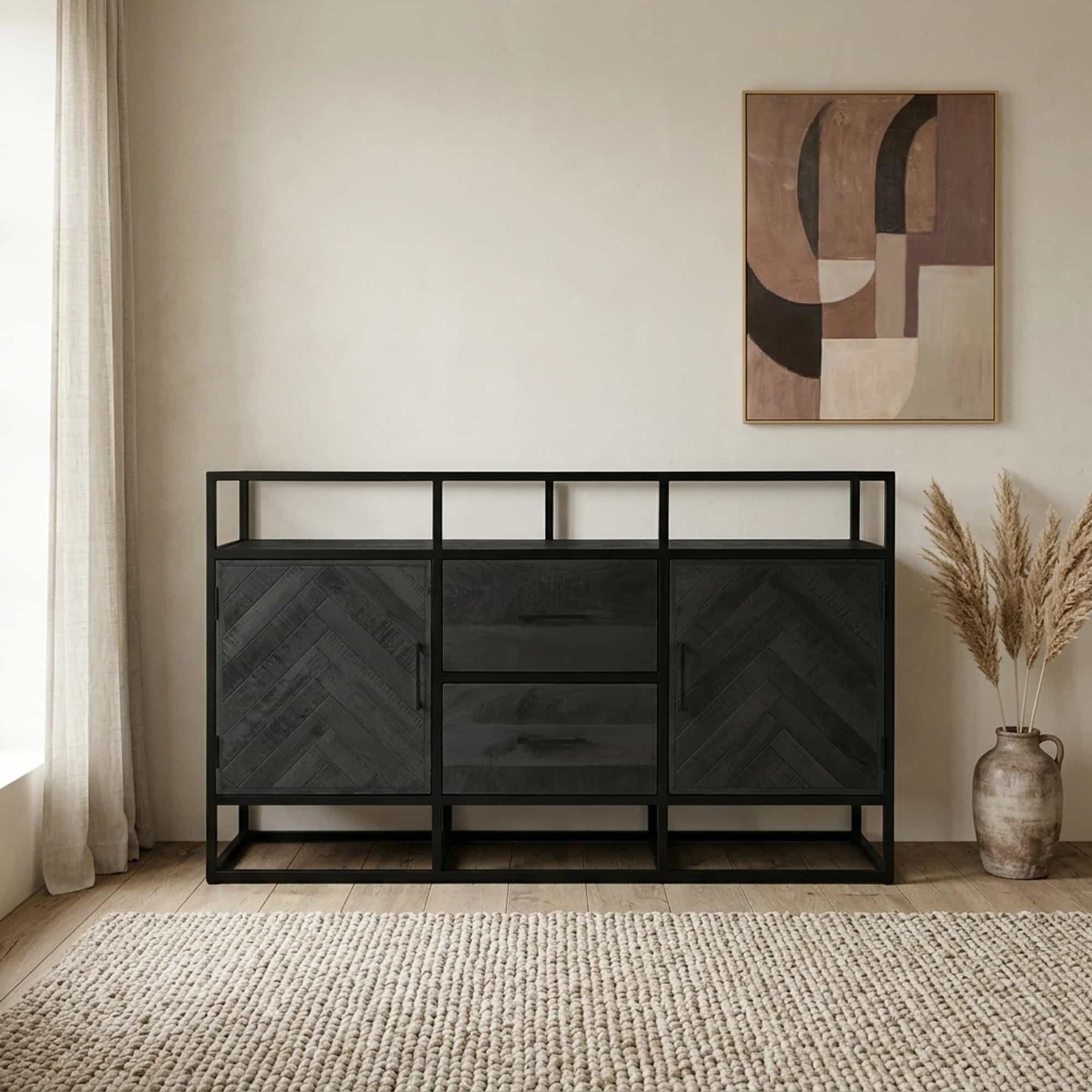 Dressoir Jax Zwart - Benoa