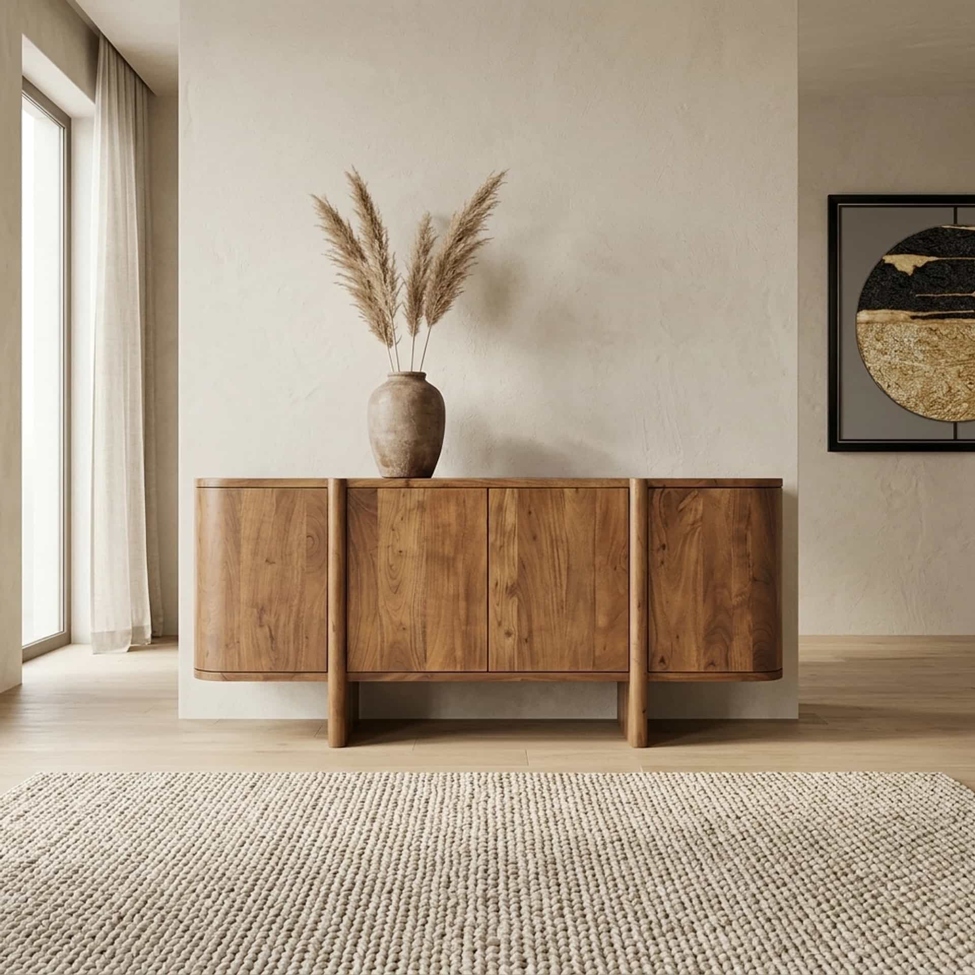Dressoir Julian 4drs. Acaciahout - Eleonora