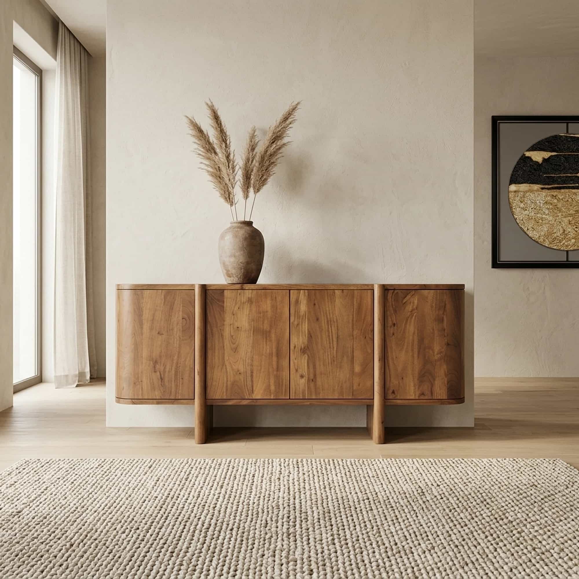 Dressoir Julian 4drs. Acaciahout - Eleonora
