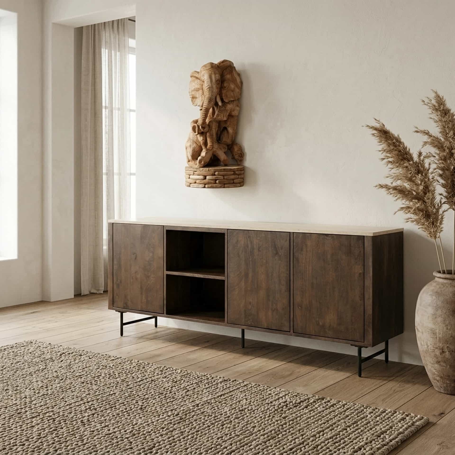 Dressoir Lio 3drs. Mangohout - Eleonora