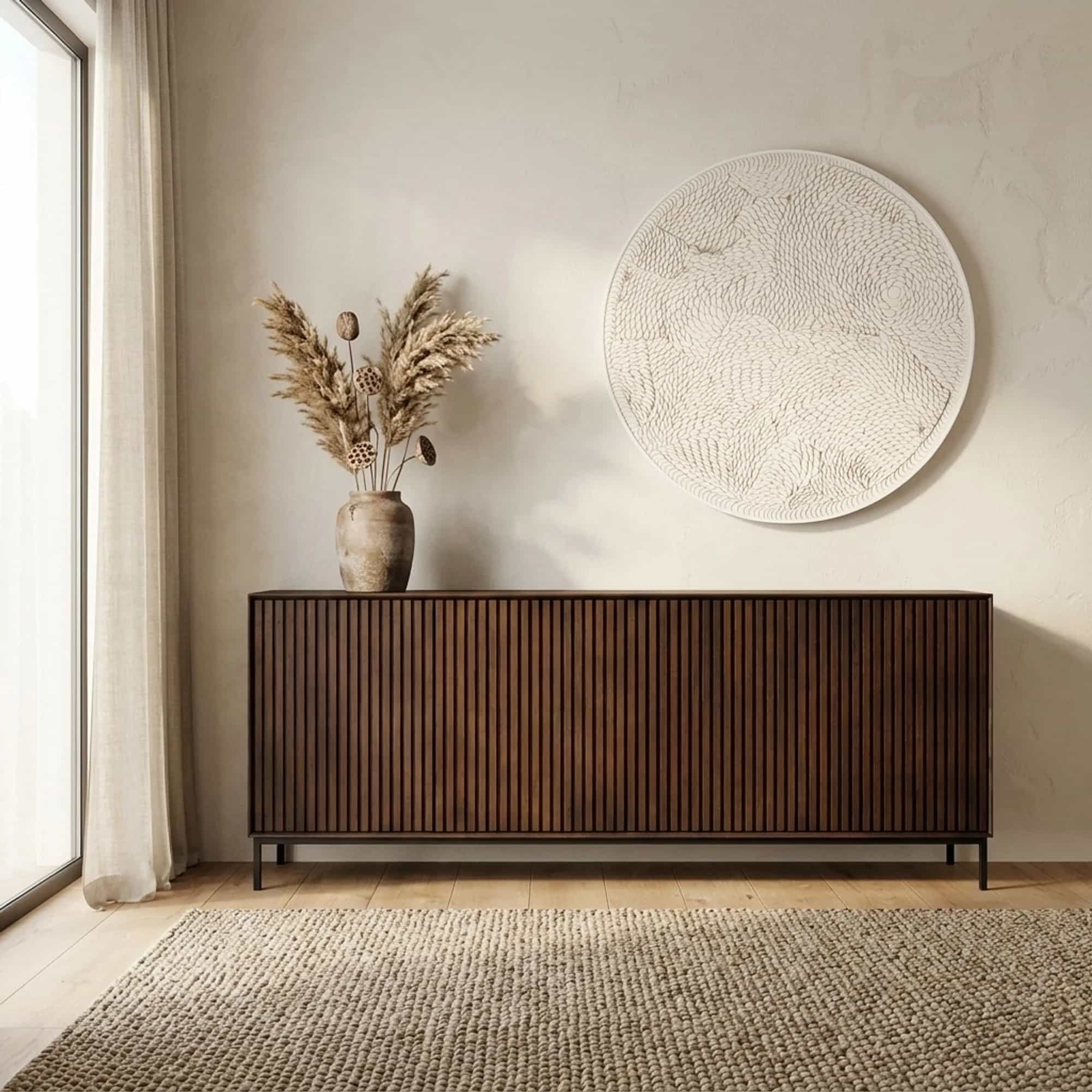 Dressoir Madison Bruin Mangohout 210 cm