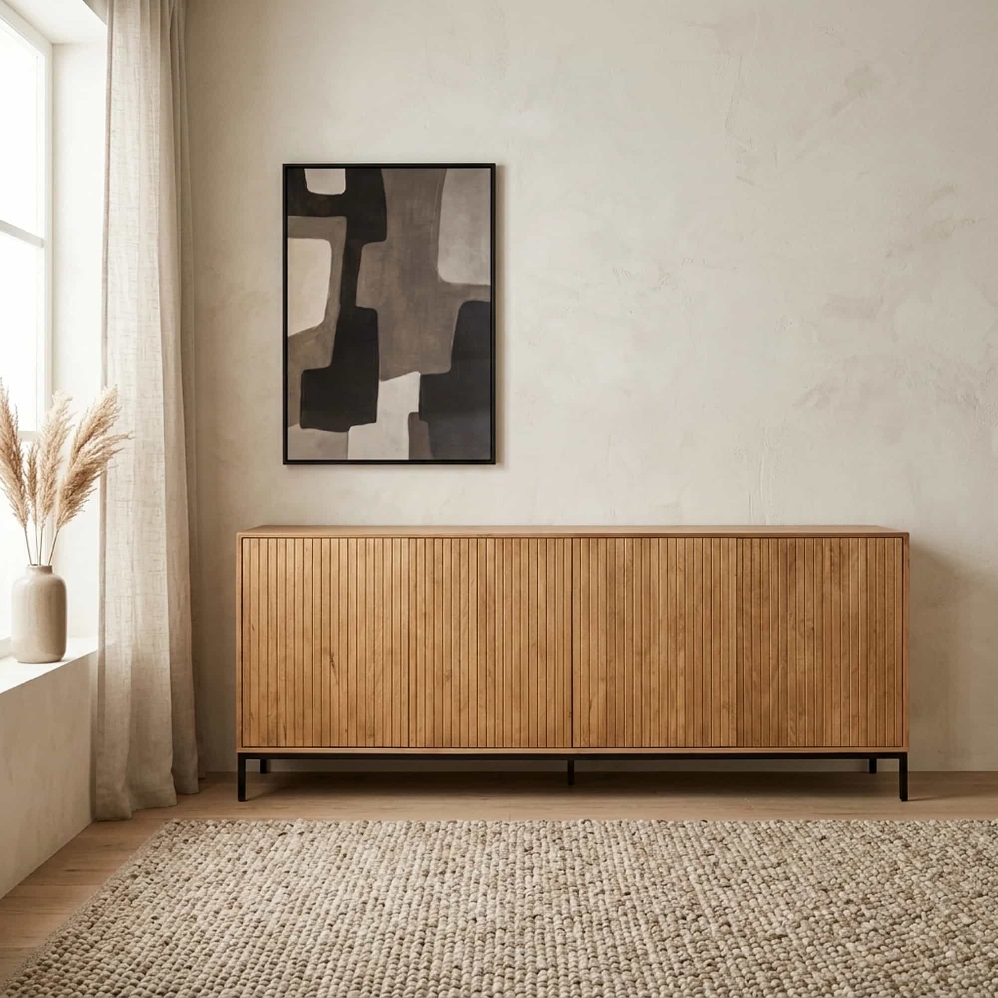 Dressoir Madison Naturel Mangohout 210 cm