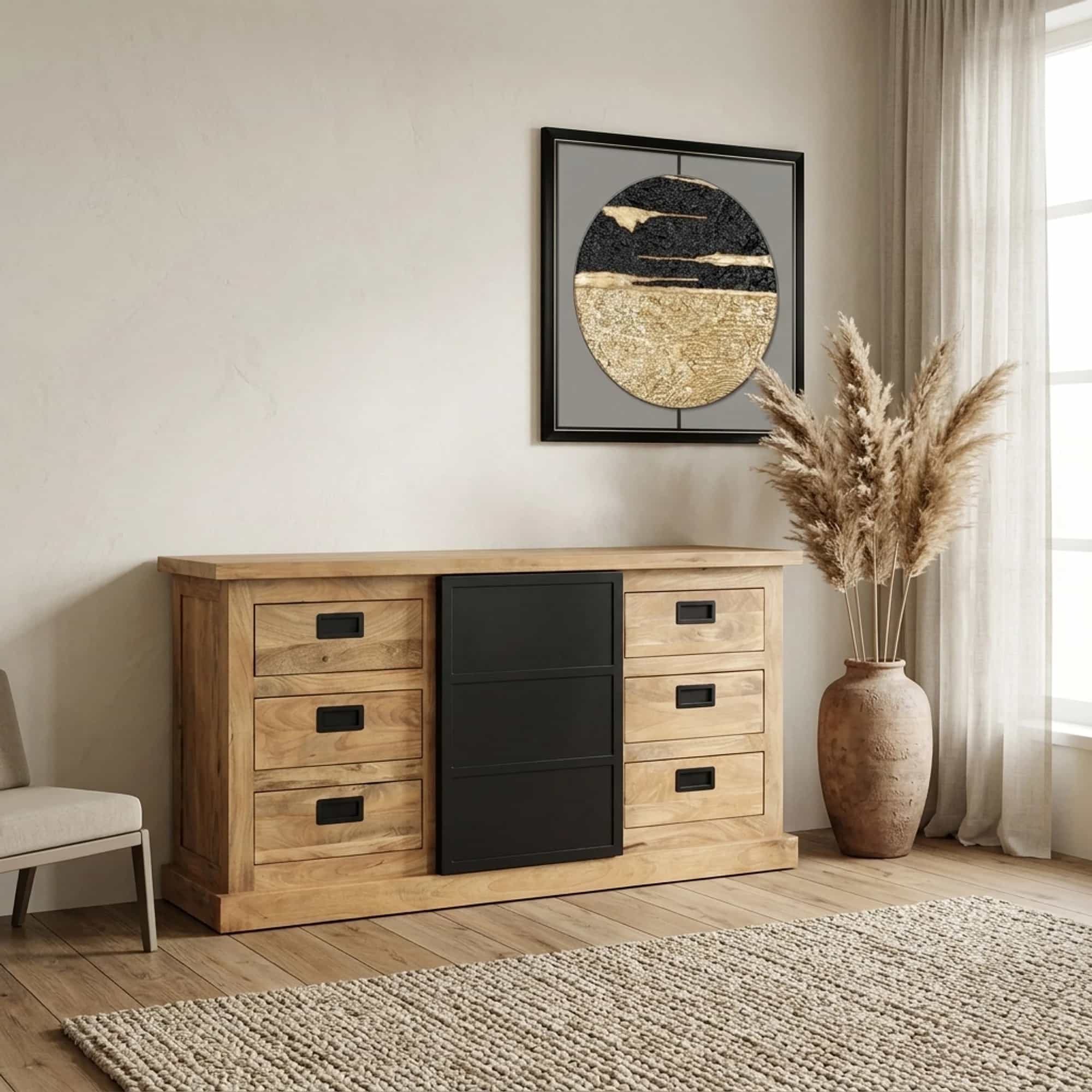 Dressoir Noa Naturel Mangohout 160 cm