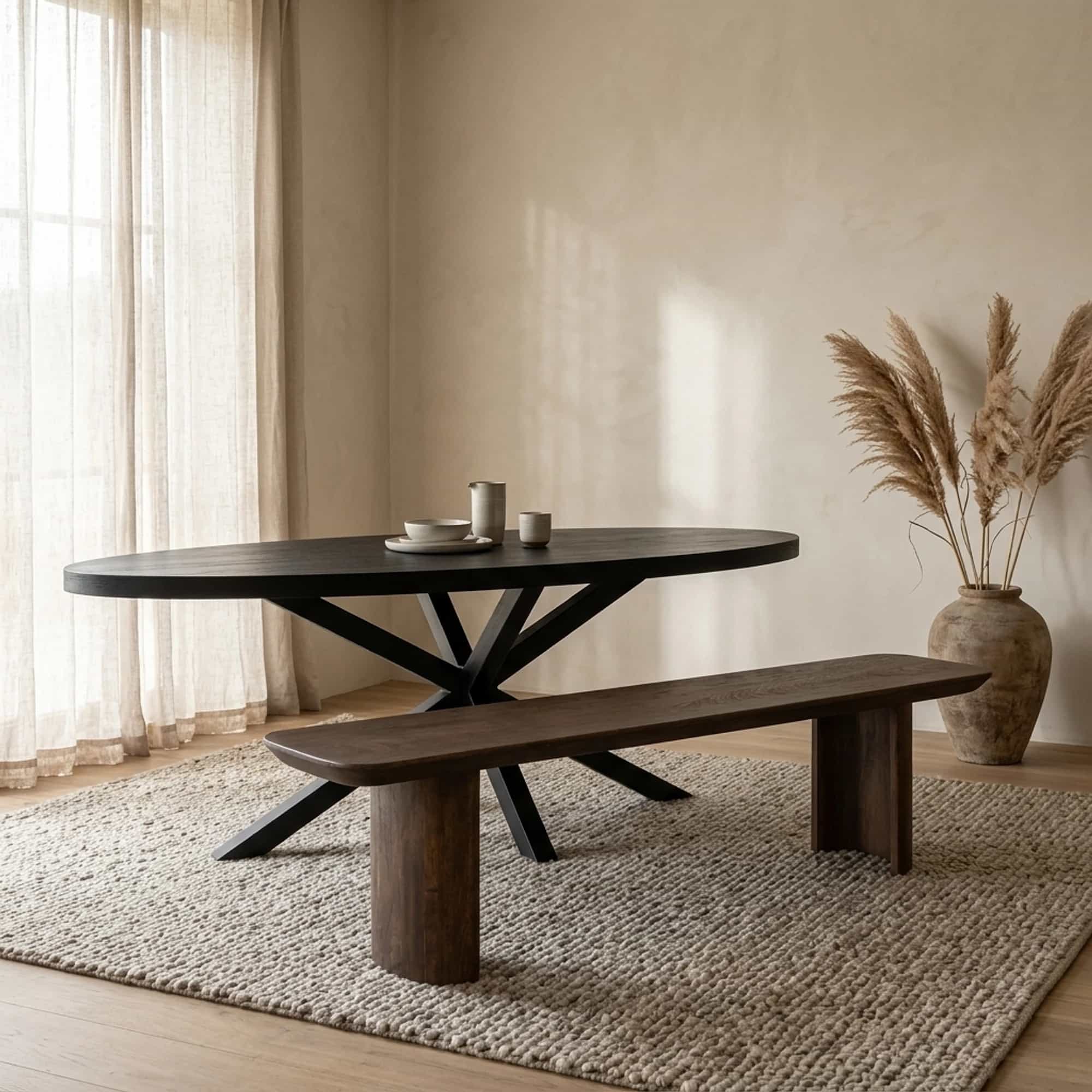Eetkamerbank Maré Brown | 180 cm