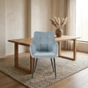 Eetkamerstoel Lucille Arm Perfect Harmony 72 Lichtblauw - Benoa