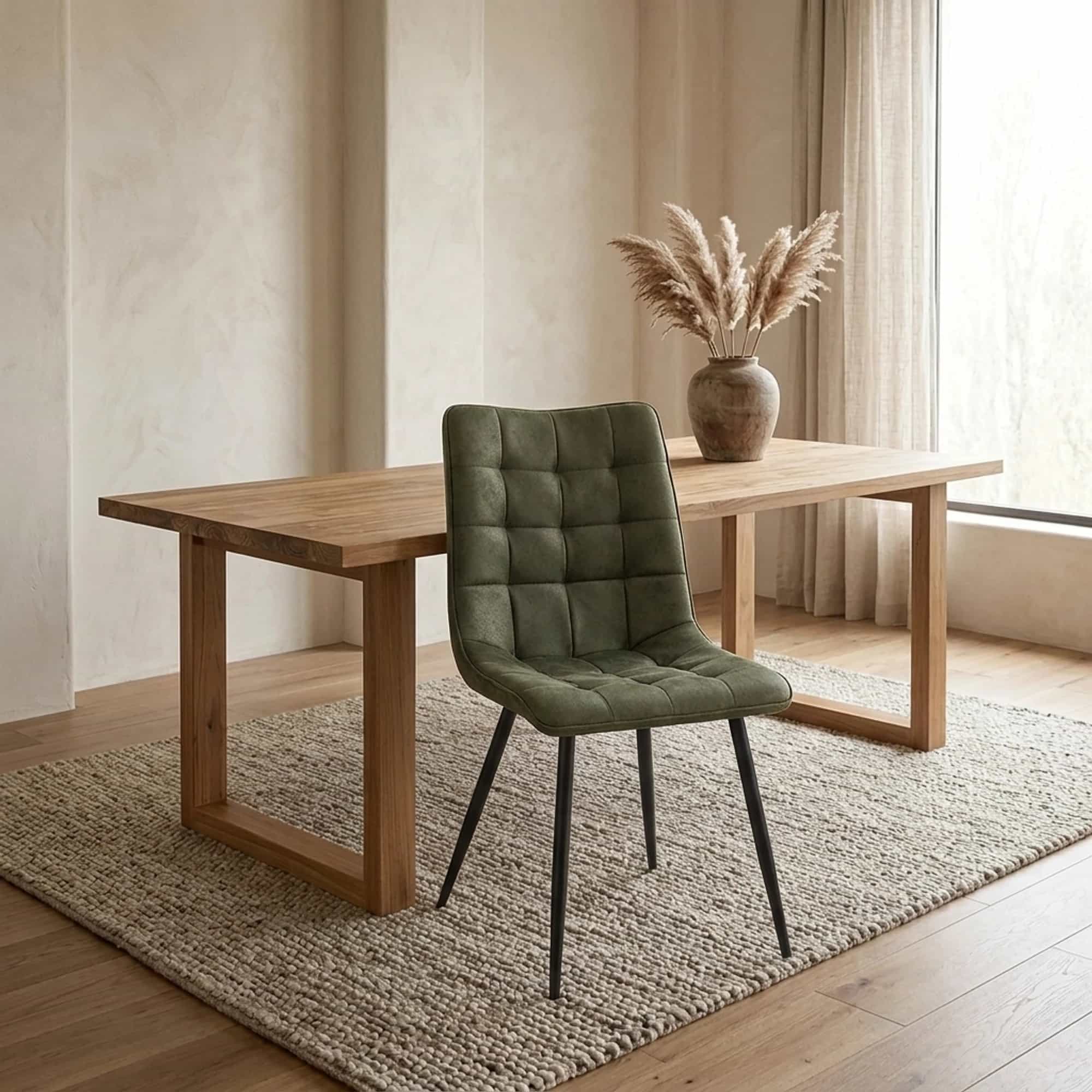 Eetkamerstoel Lucille CEP 04 Army Groen - Benoa