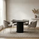 Eetkamertafel Ø120, Acacia Black, Congo Table Collection - My Sons