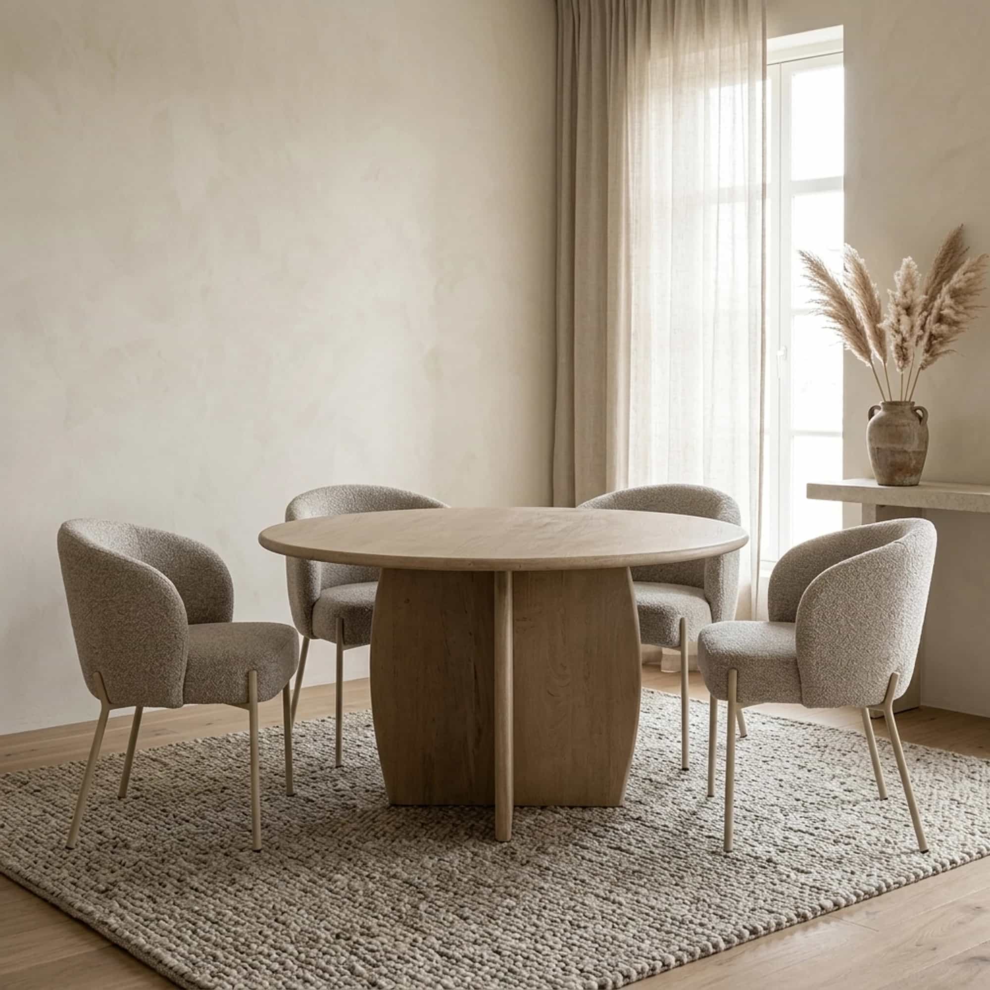 Eetkamertafel Ø120, Acacia Weathered Wood - My Sons
