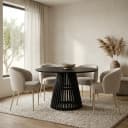 Eetkamertafel Ø130, Acacia Black - My Sons