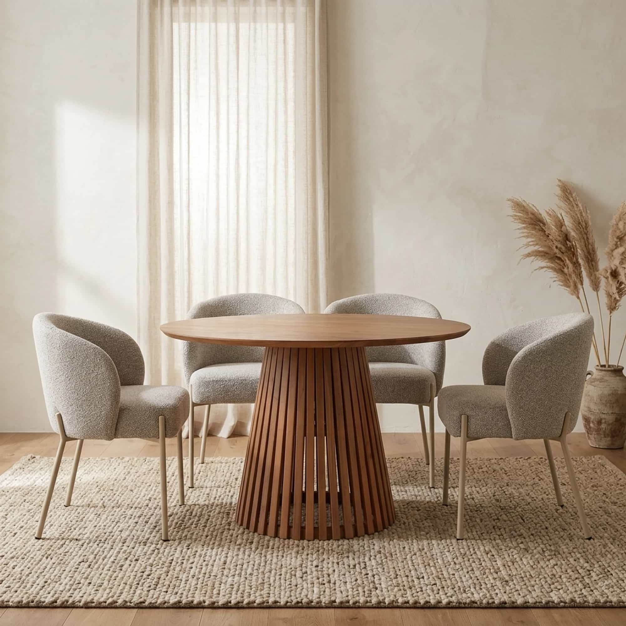 Eetkamertafel Ø130, Acacia Naturale - My Sons