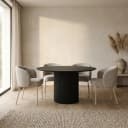 Eetkamertafel Ø140, Acacia Black - My Sons